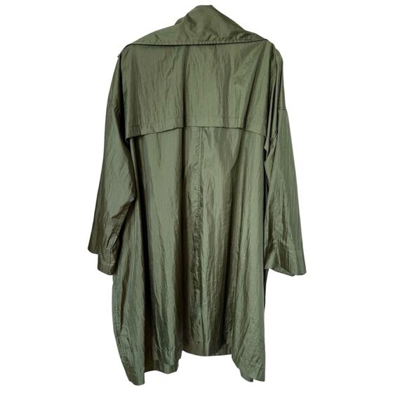 ISSEY MIYAKE Windcoat Vintage Nylon Coat Men's S made in Japan green‎ - Picture 2 of 7